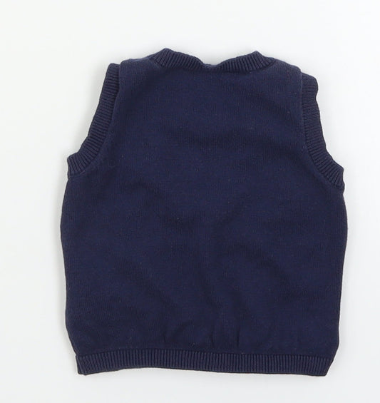 Mother Care Baby Blue Geometric  Jacket  Size 3-6 Months