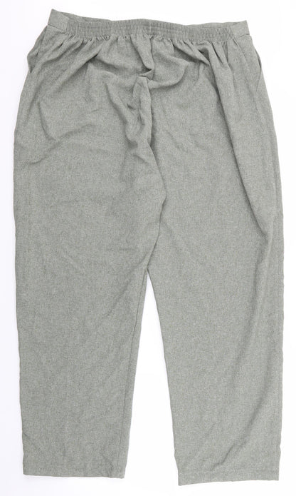 24 Womens Green   Trousers  Size L L28 in - Elastic Waist Trousers