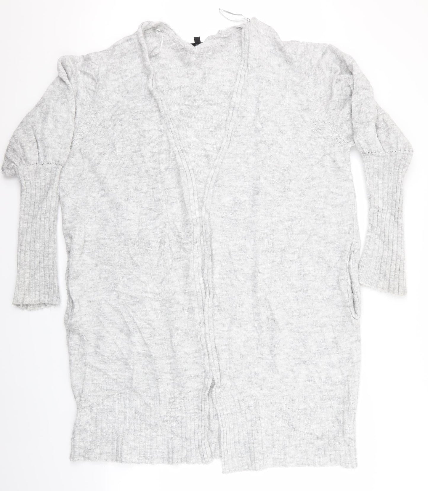 Womens UK Size 14 Topshop Grey Cardigan Jumper