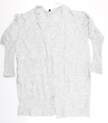 Womens UK Size 14 Topshop Grey Cardigan Jumper