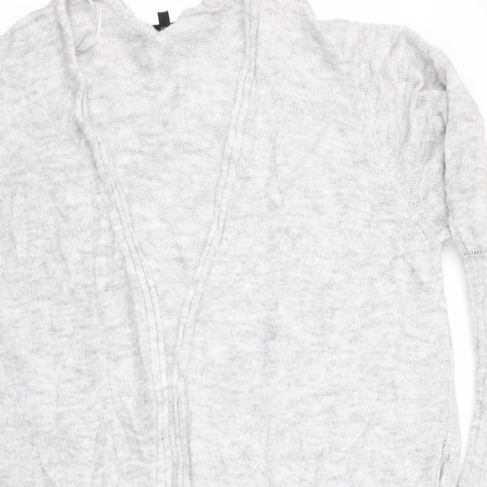 Womens UK Size 14 Topshop Grey Cardigan Jumper