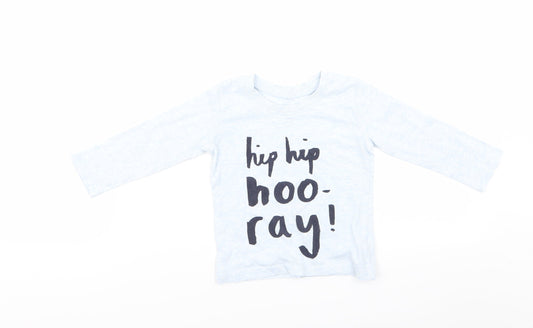 George Boys Blue   Pullover T-Shirt Size 9-12 Months  - George Toddler Top