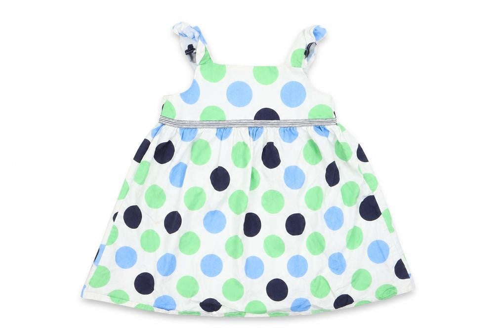 Cherokee Girls Multicoloured Polka Dot  Pinafore/Dungaree Dress  Size 18 Months  - Cherokee Pinafore Dress Toddler