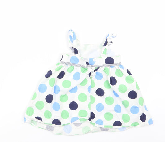 Cherokee Girls Multicoloured Polka Dot  Pinafore/Dungaree Dress  Size 18 Months  - Cherokee Pinafore Dress Toddler