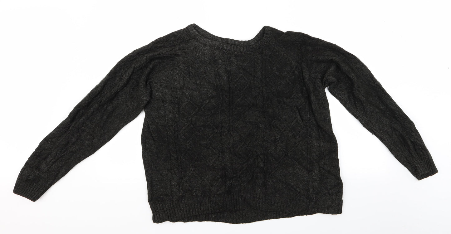 George Mens Black   Pullover Jumper Size L  - George Jumper