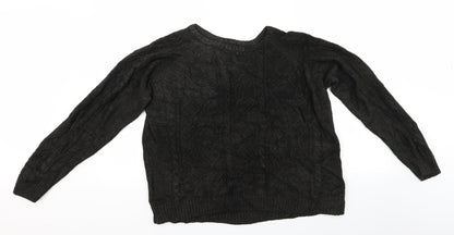 George Mens Black   Pullover Jumper Size L  - George Jumper