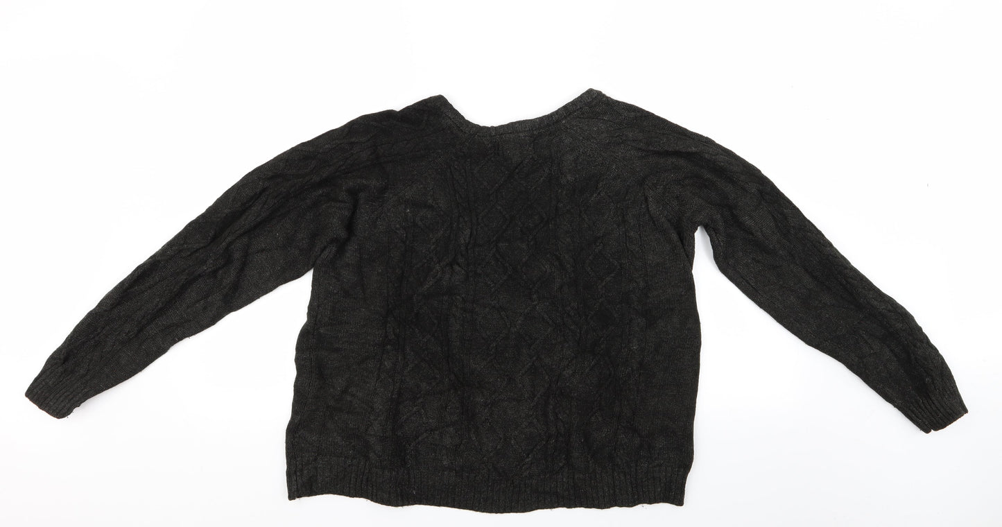 George Mens Black   Pullover Jumper Size L  - George Jumper