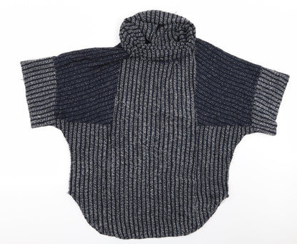 Stock Shop Womens Blue Striped  Pullover Jumper Size S  - Stock Shop Cowl Sweater