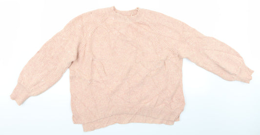 Womens UK Size L Marks and Spencer Pink Pullover Jumper