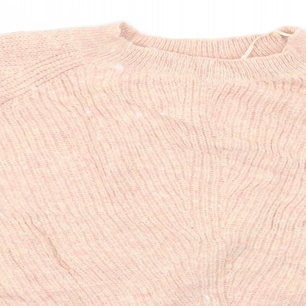 Womens UK Size L Marks and Spencer Pink Pullover Jumper