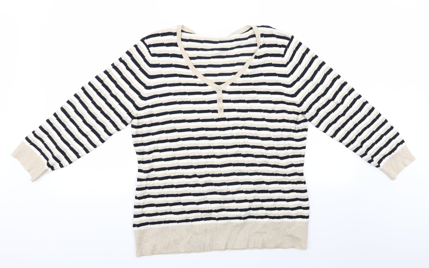 Womens UK Size  Preworn Multicoloured Pullover Jumper