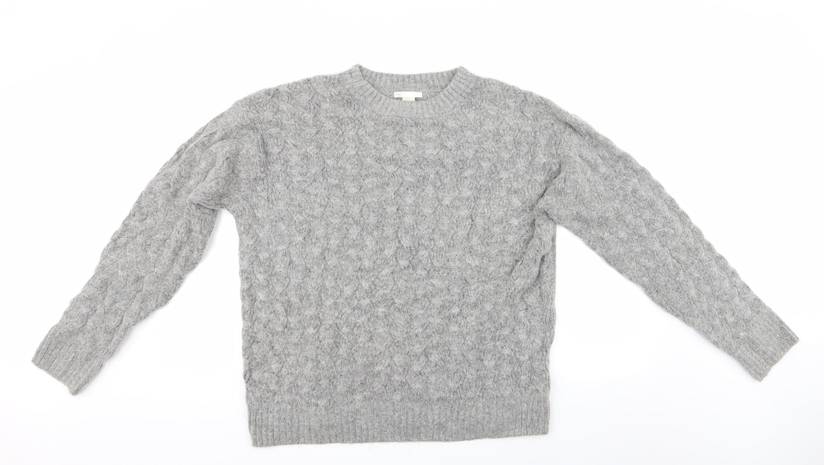 Womens UK Size M H&M Grey Pullover Jumper