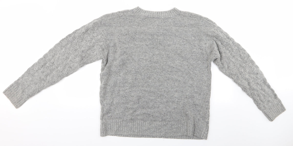 Womens UK Size M H&M Grey Pullover Jumper
