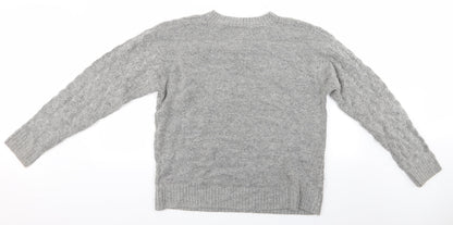 Womens UK Size M H&M Grey Pullover Jumper