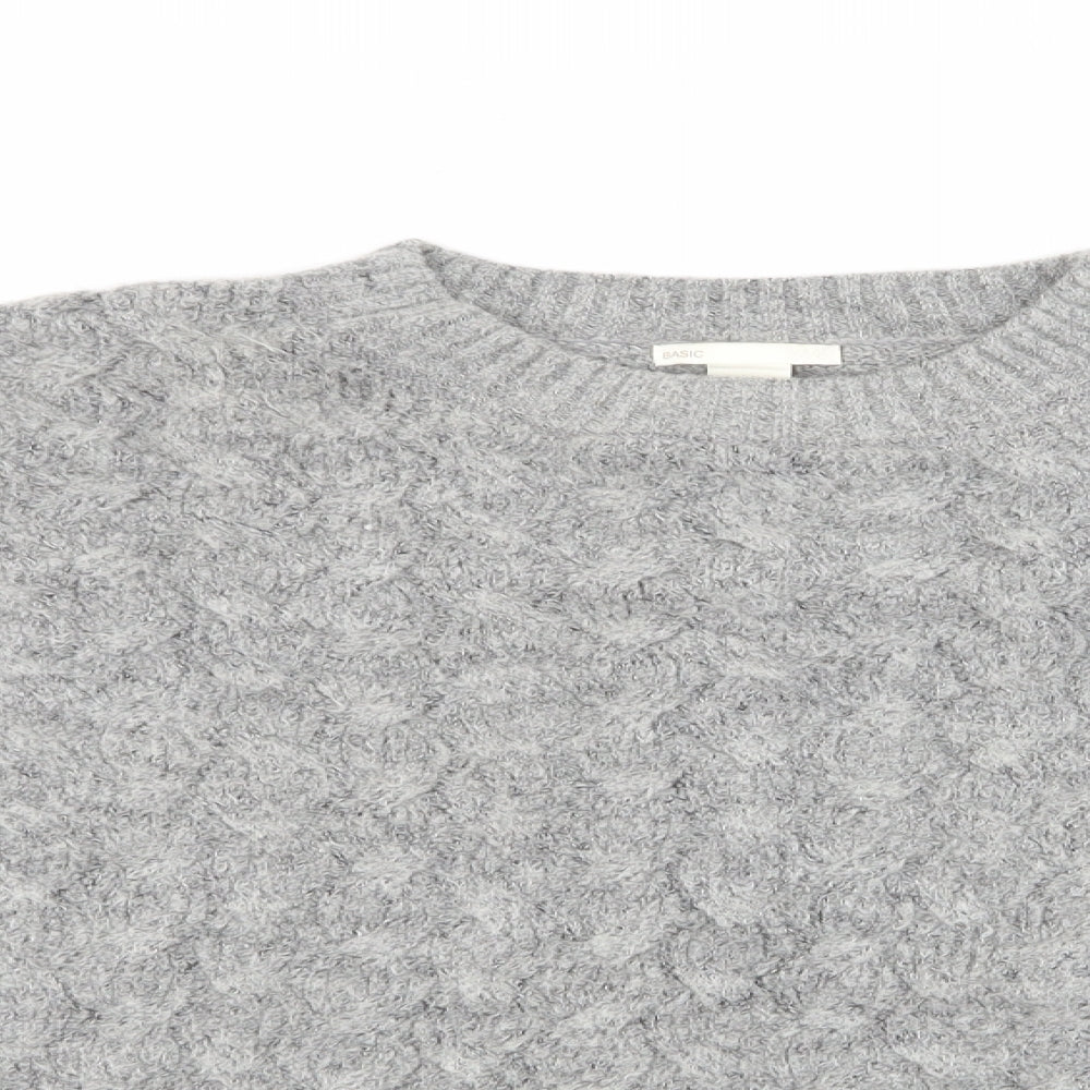 Womens UK Size M H&M Grey Pullover Jumper