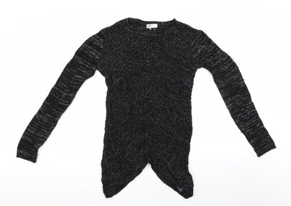 H&M Girls Black   Pullover Jumper Size 14 Years