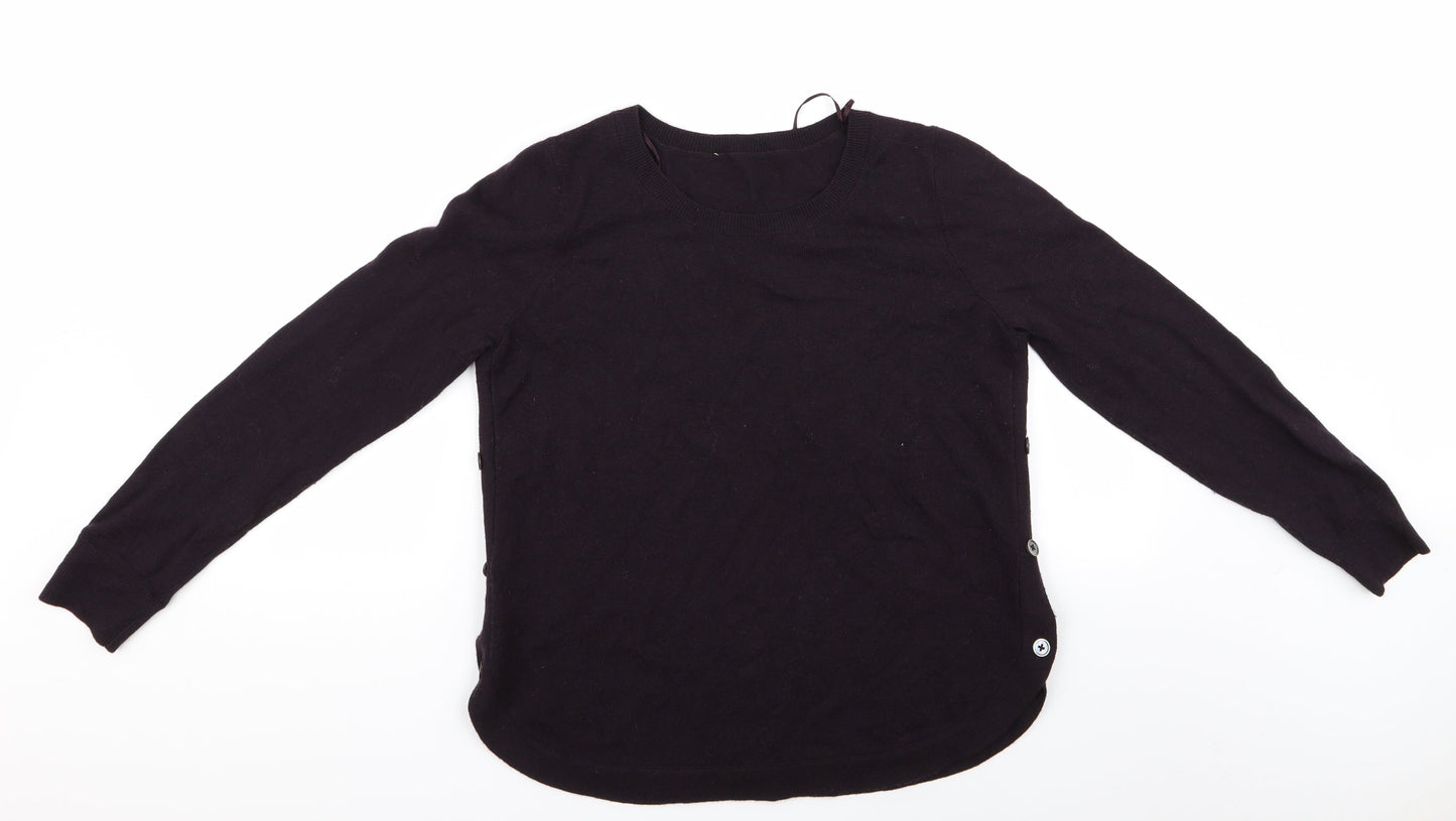 Womens UK Size 10 Preworn Purple Pullover Jumper
