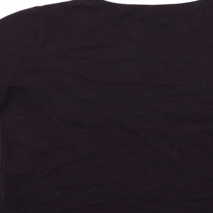 Womens UK Size 10 Preworn Purple Pullover Jumper