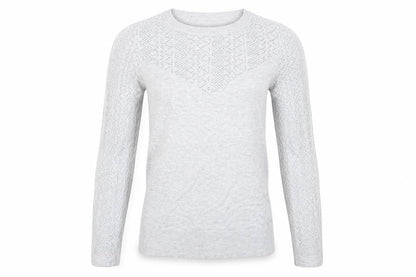 Womens UK Size 6 Warehouse Grey Pullover Jumper