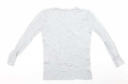 Womens UK Size 6 Warehouse Grey Pullover Jumper