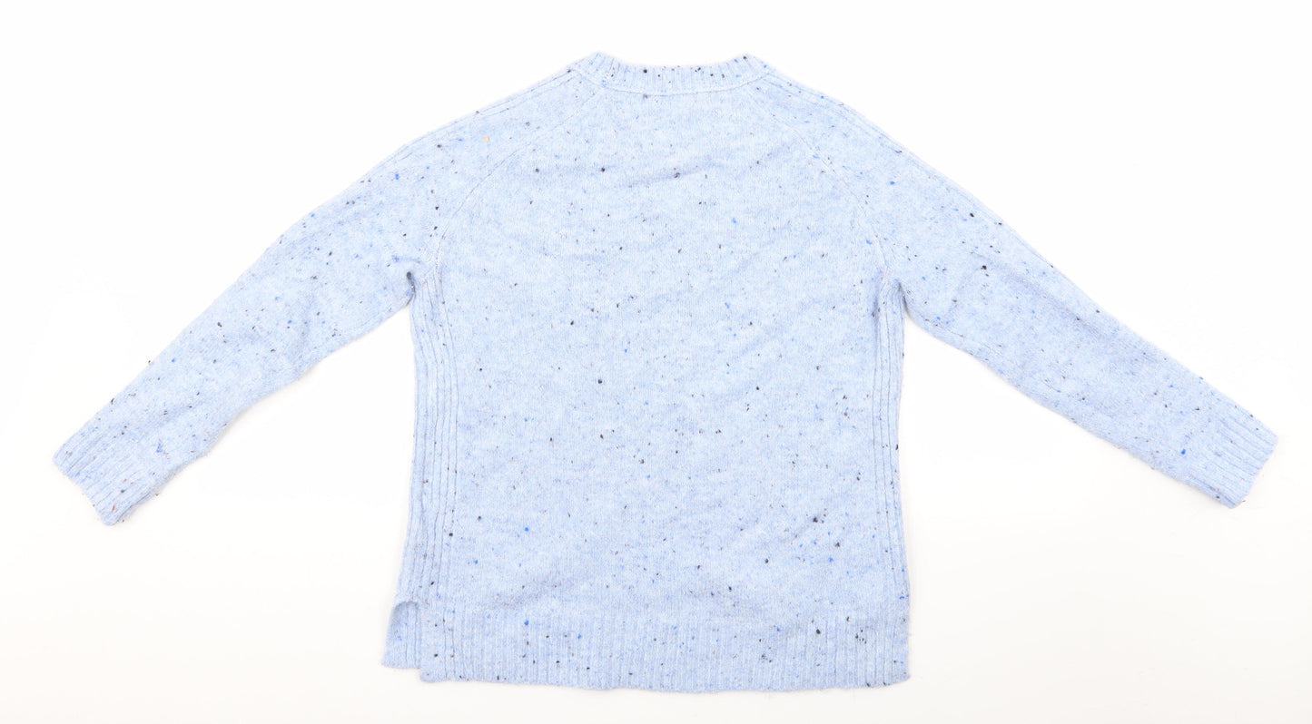 Womens UK Size S Marks and Spencer Blue Pullover Jumper