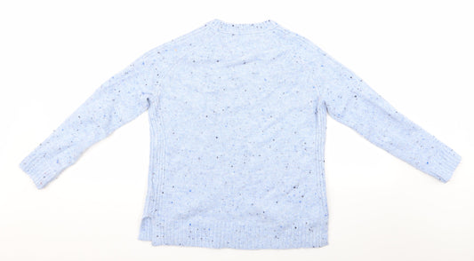 Womens UK Size S Marks and Spencer Blue Pullover Jumper