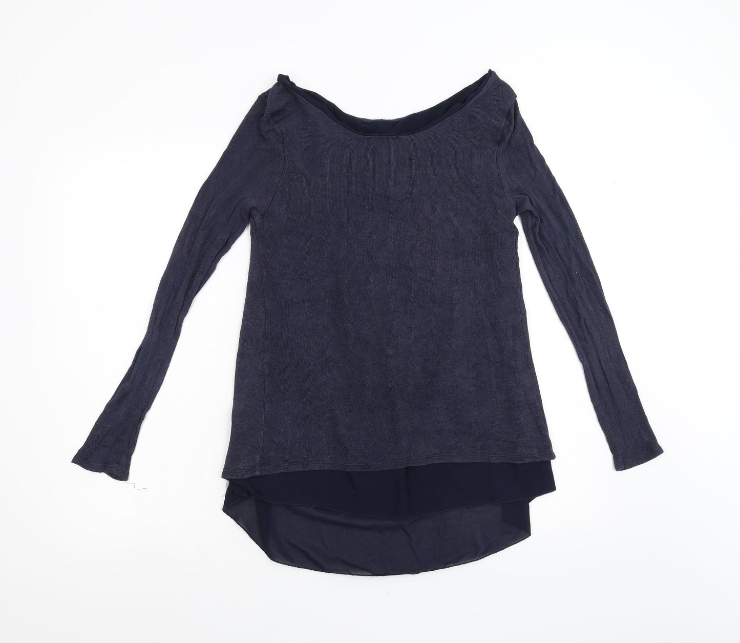 Womens UK Size M Preworn Blue Pullover Jumper