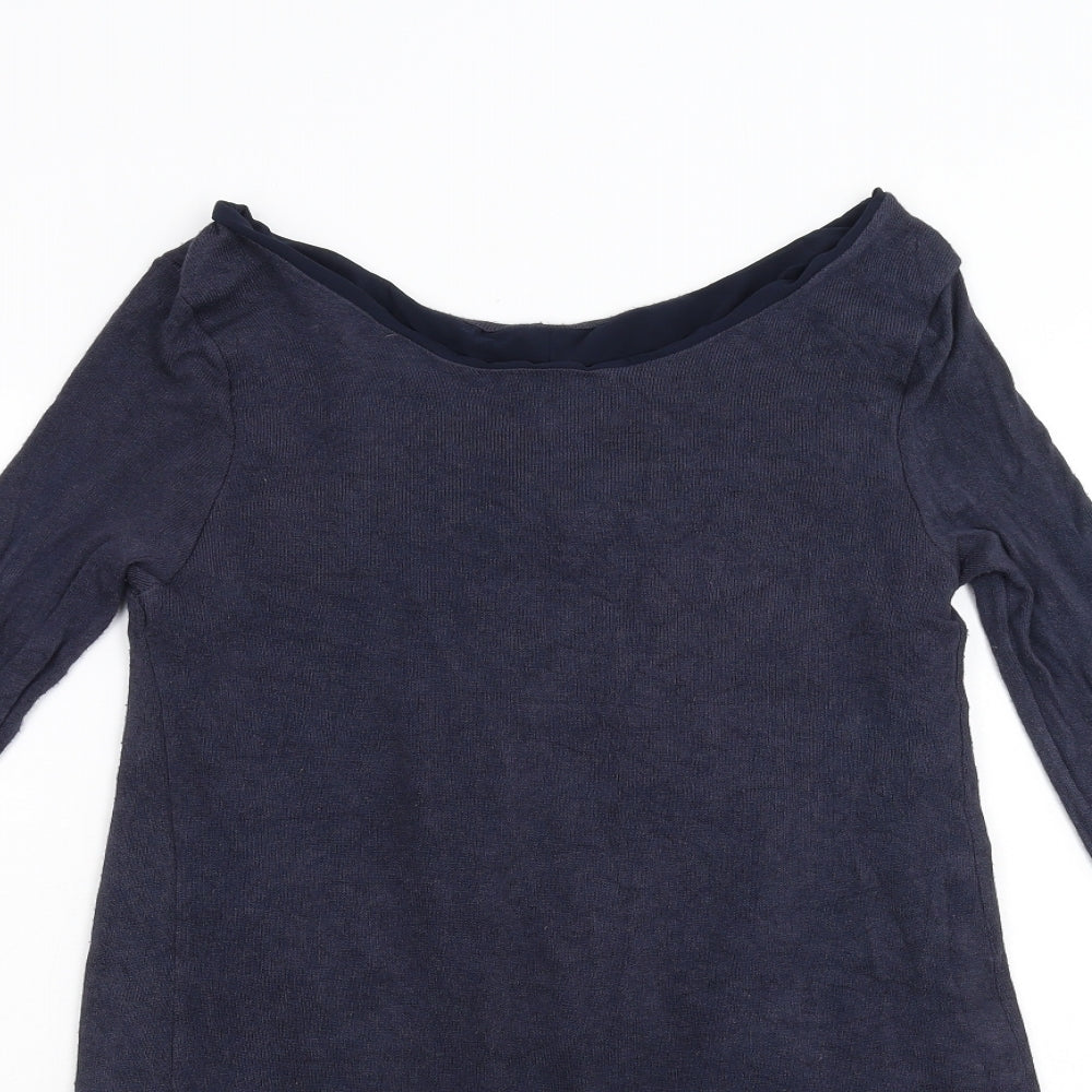 Womens UK Size M Preworn Blue Pullover Jumper