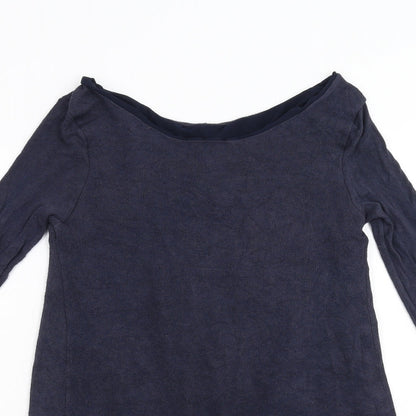 Womens UK Size M Preworn Blue Pullover Jumper