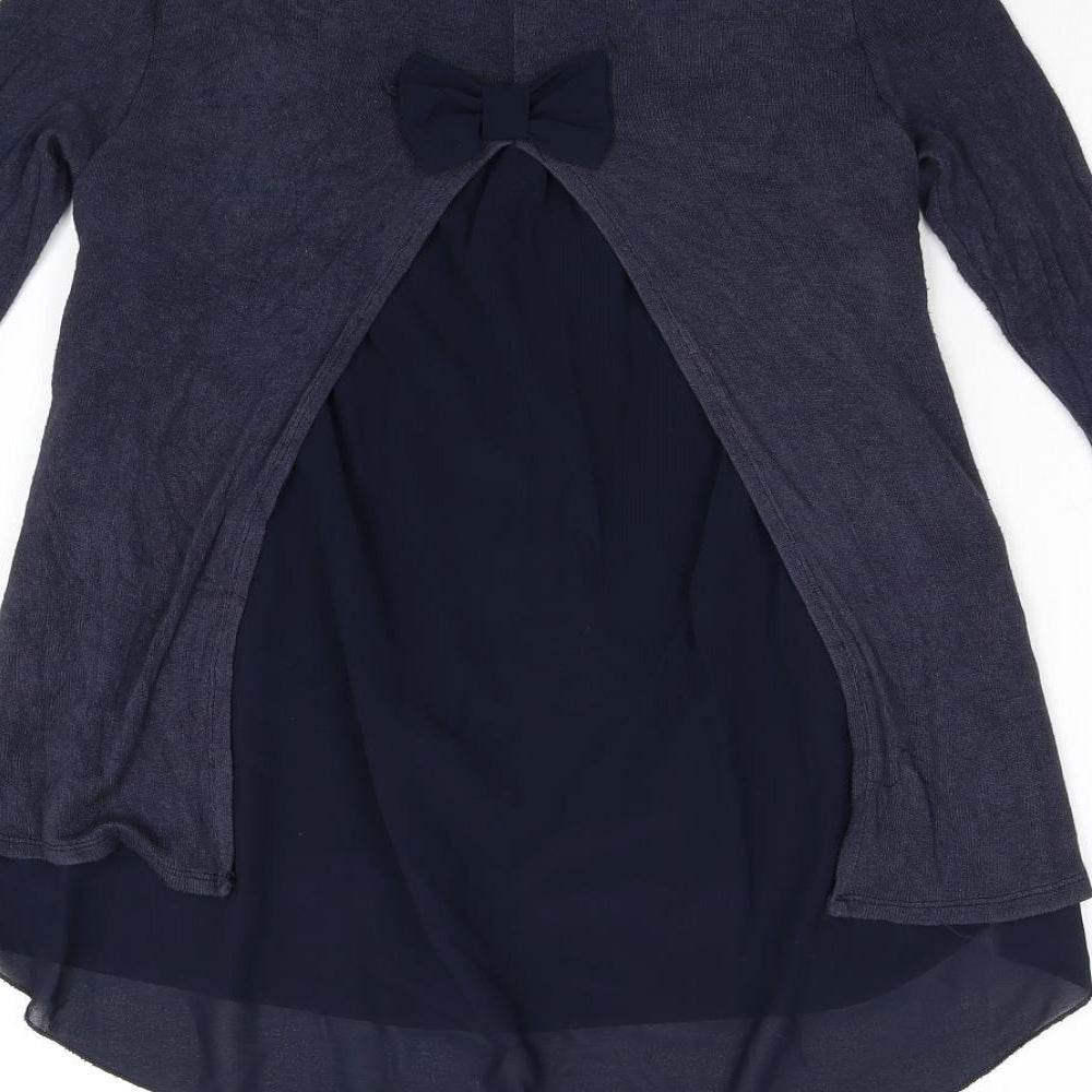 Womens UK Size M Preworn Blue Pullover Jumper