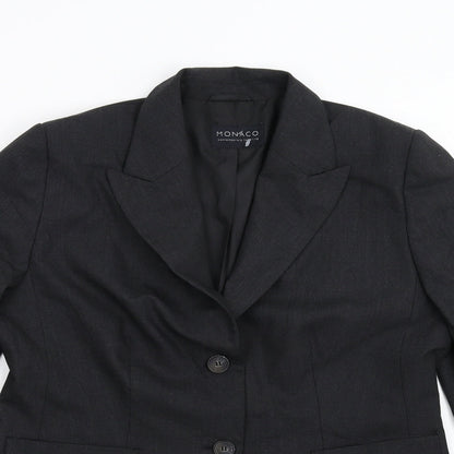 Monaco Womens Grey   Jacket Suit Jacket Size 16