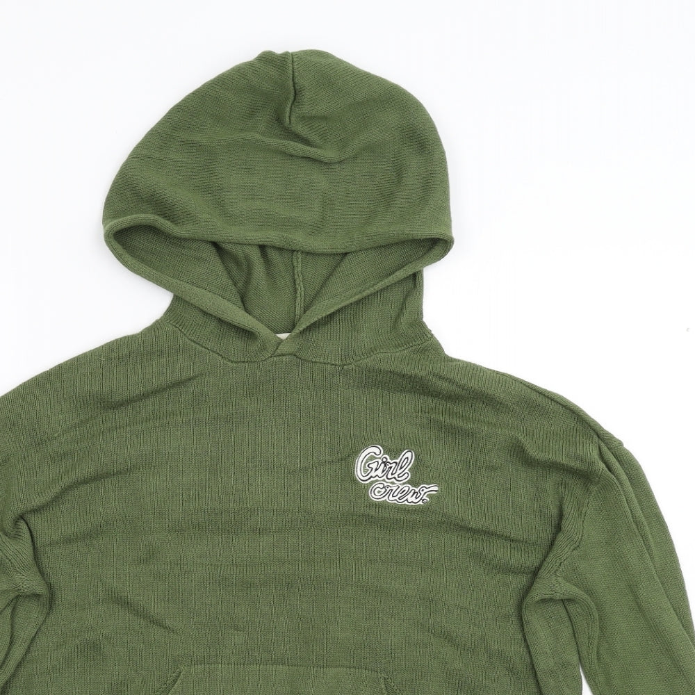 Womens UK Size M H&M Green Pullover Jumper