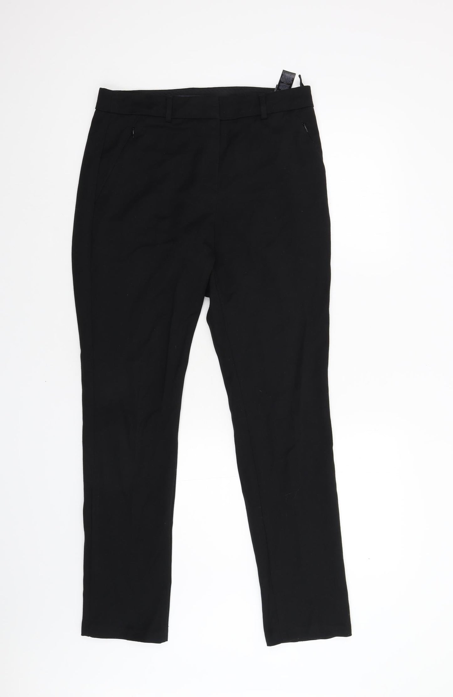 Womens UK Size 10 M&S Regular Fit  Black Trousers