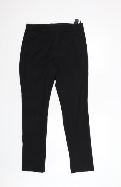 Womens UK Size 10 M&S Regular Fit  Black Trousers