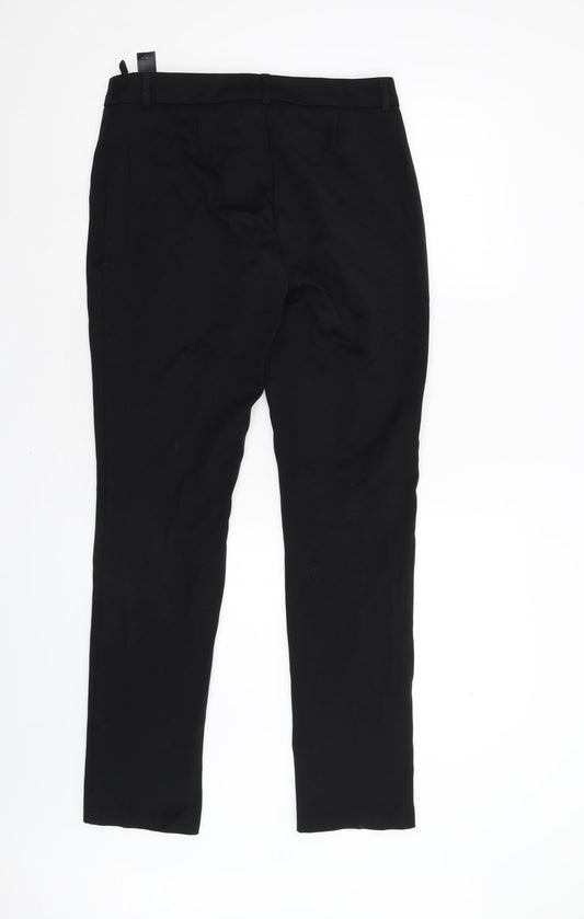 Womens UK Size 10 M&S Regular Fit  Black Trousers