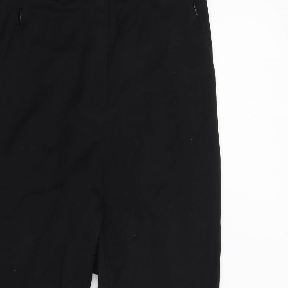 Womens UK Size 10 M&S Regular Fit  Black Trousers