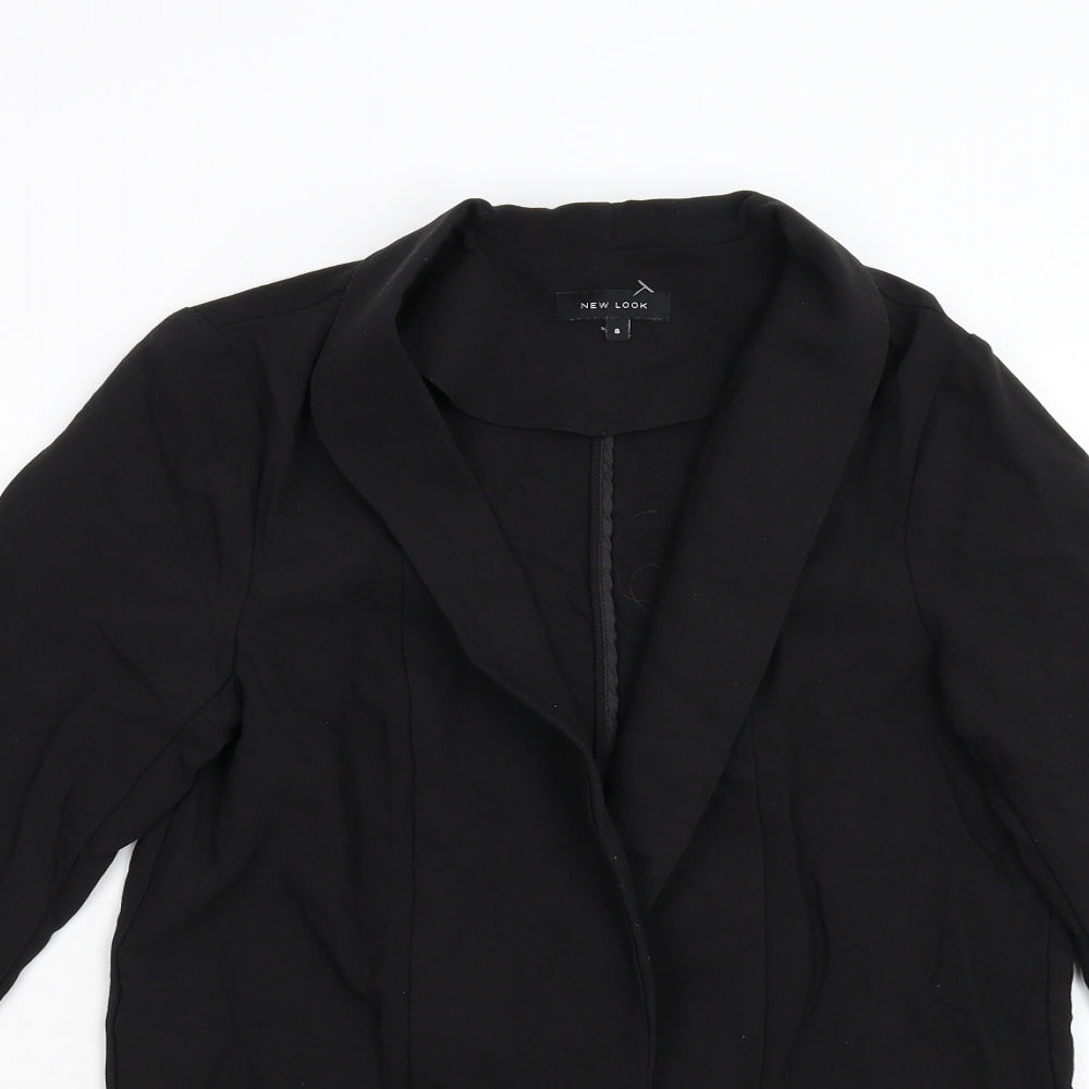 New Look Womens Black   Jacket Blazer Size 8