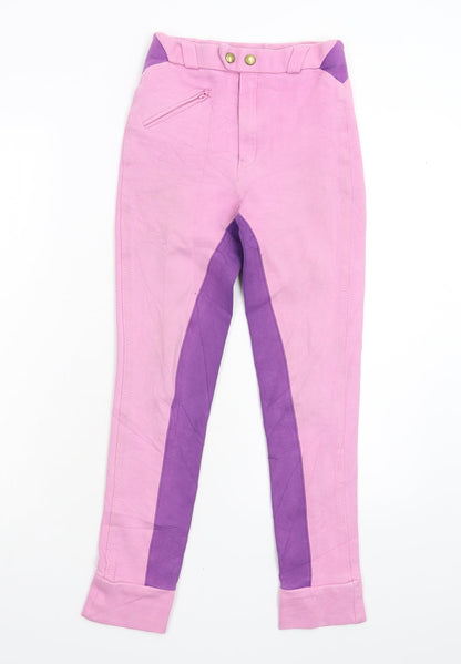 Equetech Girls Pink    Trousers  - Jodhpurs Size 24