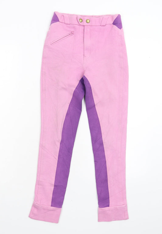 Equetech Girls Pink    Trousers  - Jodhpurs Size 24
