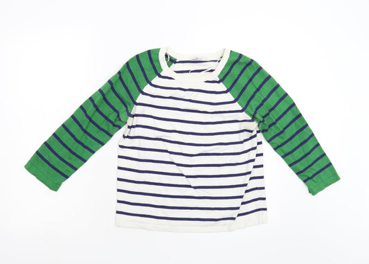 TU Womens Multicoloured Striped Knit Pullover Jumper Size 10