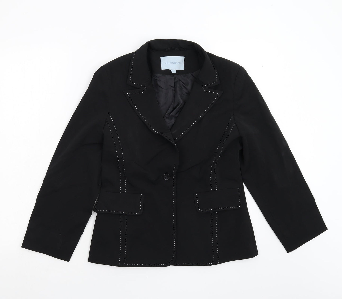 Primark Womens Black   Jacket Suit Jacket Size 12