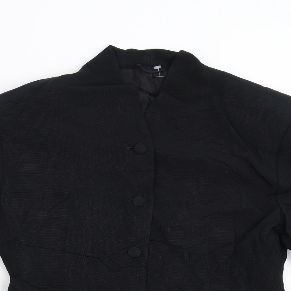 Womens UK Size S Preworn Regular Black Blazer
