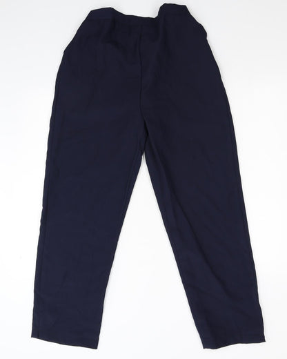 Womens UK Size 16 Preworn Regular Fit  Blue Trousers