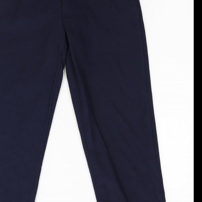 Womens UK Size 16 Preworn Regular Fit  Blue Trousers