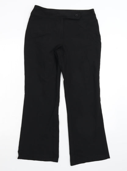 Womens UK Size 10 The Collection Regular Fit  Black Trousers