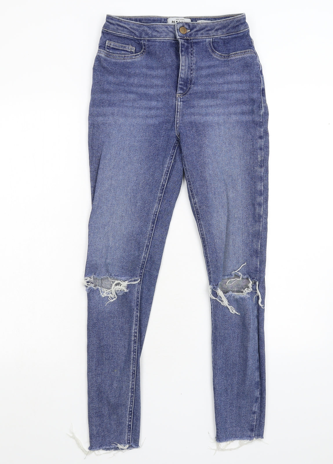 New Look Womens Blue  Denim Skinny Jeans Size 8 L27 in