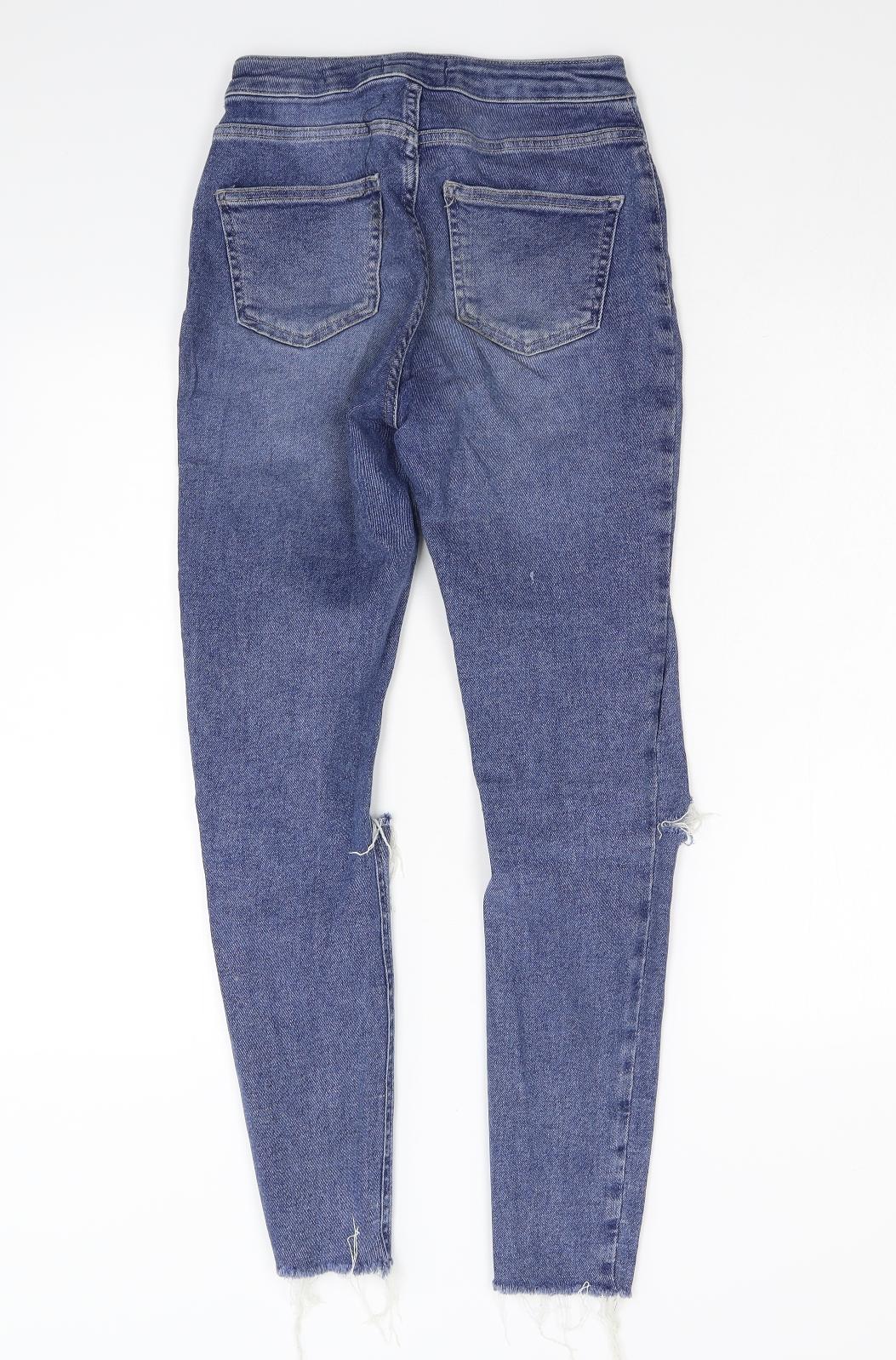 New Look Womens Blue  Denim Skinny Jeans Size 8 L27 in