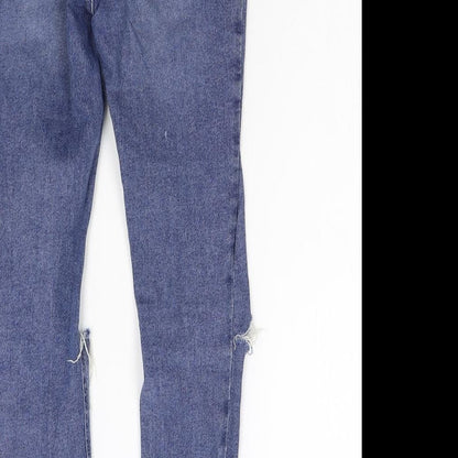 New Look Womens Blue  Denim Skinny Jeans Size 8 L27 in