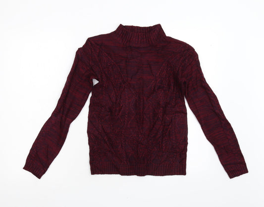 Womens UK Size S Matalan Red Pullover Jumper