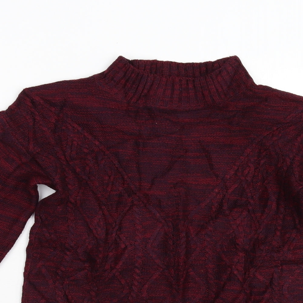 Womens UK Size S Matalan Red Pullover Jumper